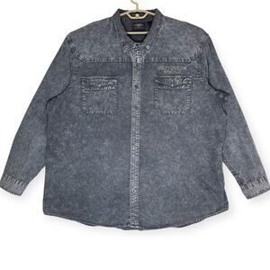 Harley Davidson Men's Serpent Skull‎ Long Sleeve Shirt Size 4XL